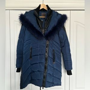 Nicole Benisti Parka with fur trim